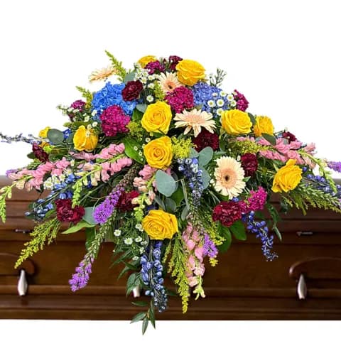 Bright & Colorful Casket Piece