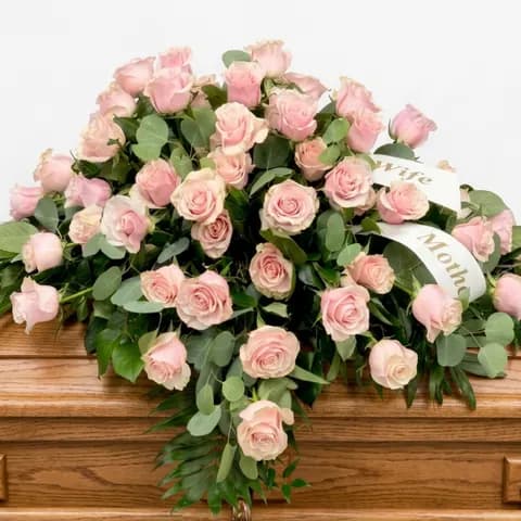All Rose Casket Piece