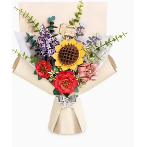 Rowood Wooden Flower Bouquet - Puzzle