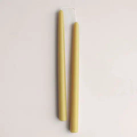 12" BEESWAX TAPER CANDLE