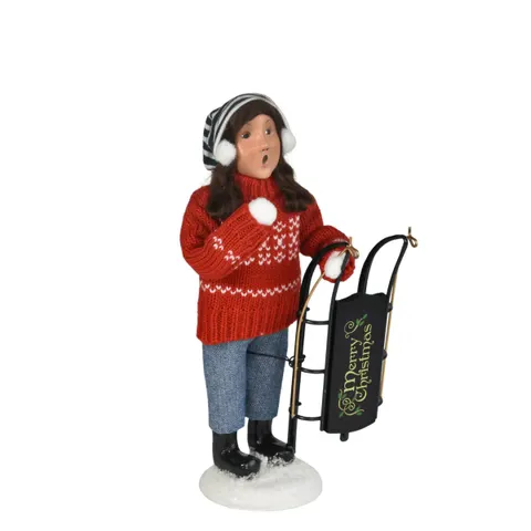 Byers' Choice Sledding Girl