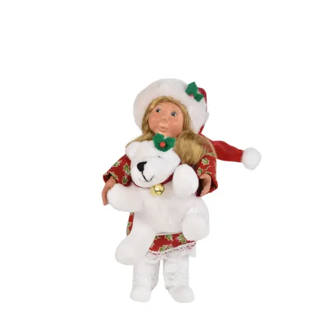 Byers' Choice Toddler w/ Teddy Bear