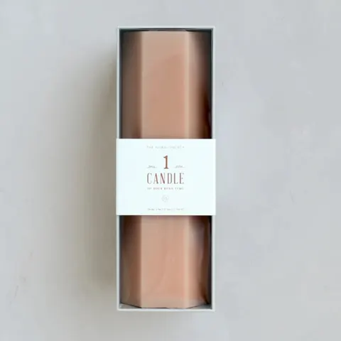 FANCY HEXAGON PILLAR CANDLE