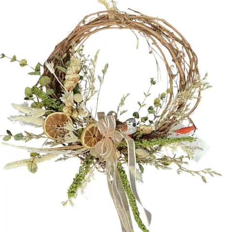 Chirp & Moss Dried Wreath