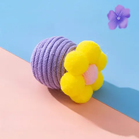 Flower Bell Cat Toy Ball